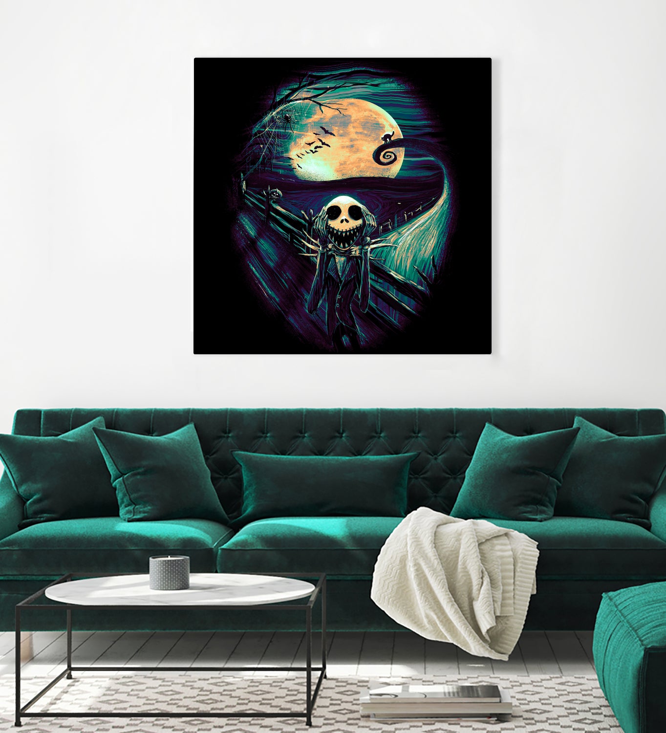 The Scream Before Christmas by Francis Mi Oza on GIANT ART - black digital painting