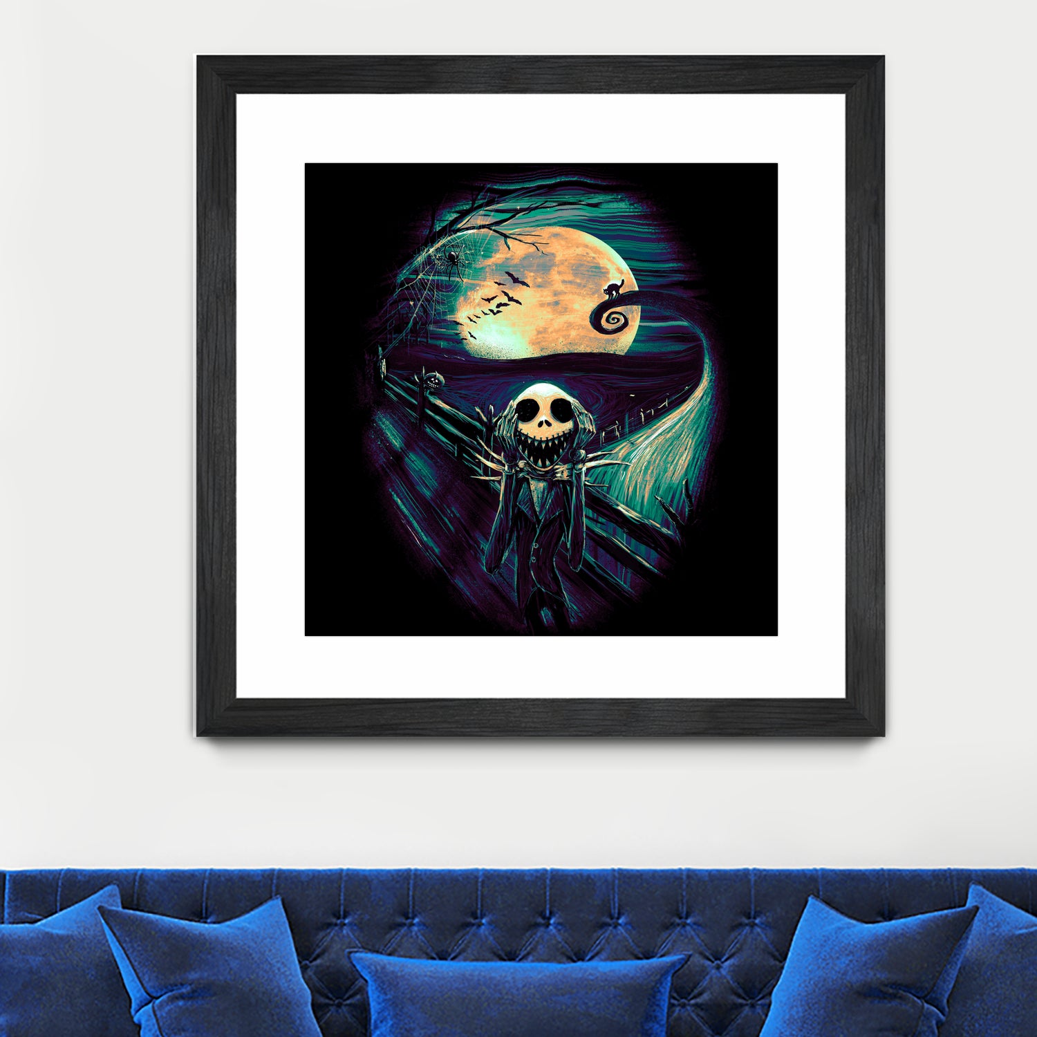 The Scream Before Christmas by Francis Mi Oza on GIANT ART - black digital painting