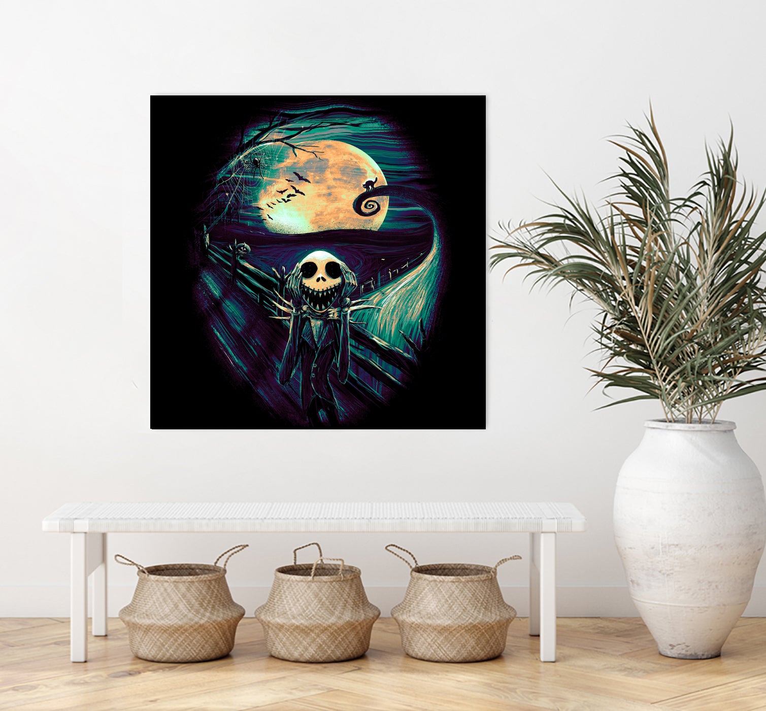 The Scream Before Christmas by Francis Mi Oza on GIANT ART - black digital painting