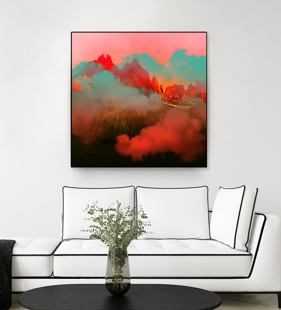 The Background World by Jamison Gish on GIANT ART - orange digital painting