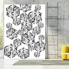 Hexagon by Emi Dimitrova on GIANT ART - white digital drawing