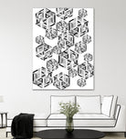 Hexagon by Emi Dimitrova on GIANT ART - white digital drawing