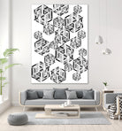 Hexagon by Emi Dimitrova on GIANT ART - white digital drawing