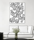 Hexagon by Emi Dimitrova on GIANT ART - white digital drawing