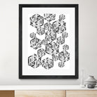 Hexagon by Emi Dimitrova on GIANT ART - white digital drawing