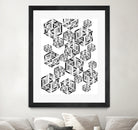 Hexagon by Emi Dimitrova on GIANT ART - white digital drawing