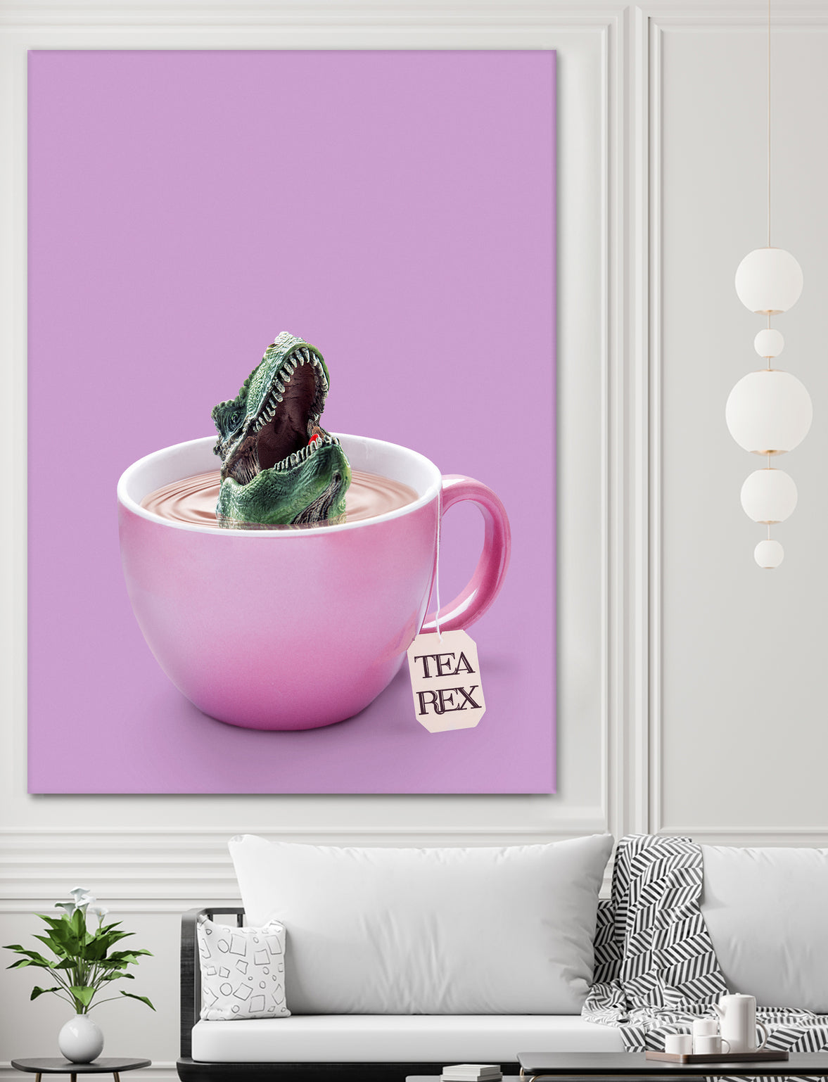 TEA-REX by Jonas Loose on GIANT ART - pink photo manipulation