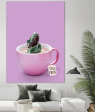 TEA-REX by Jonas Loose on GIANT ART - pink photo manipulation