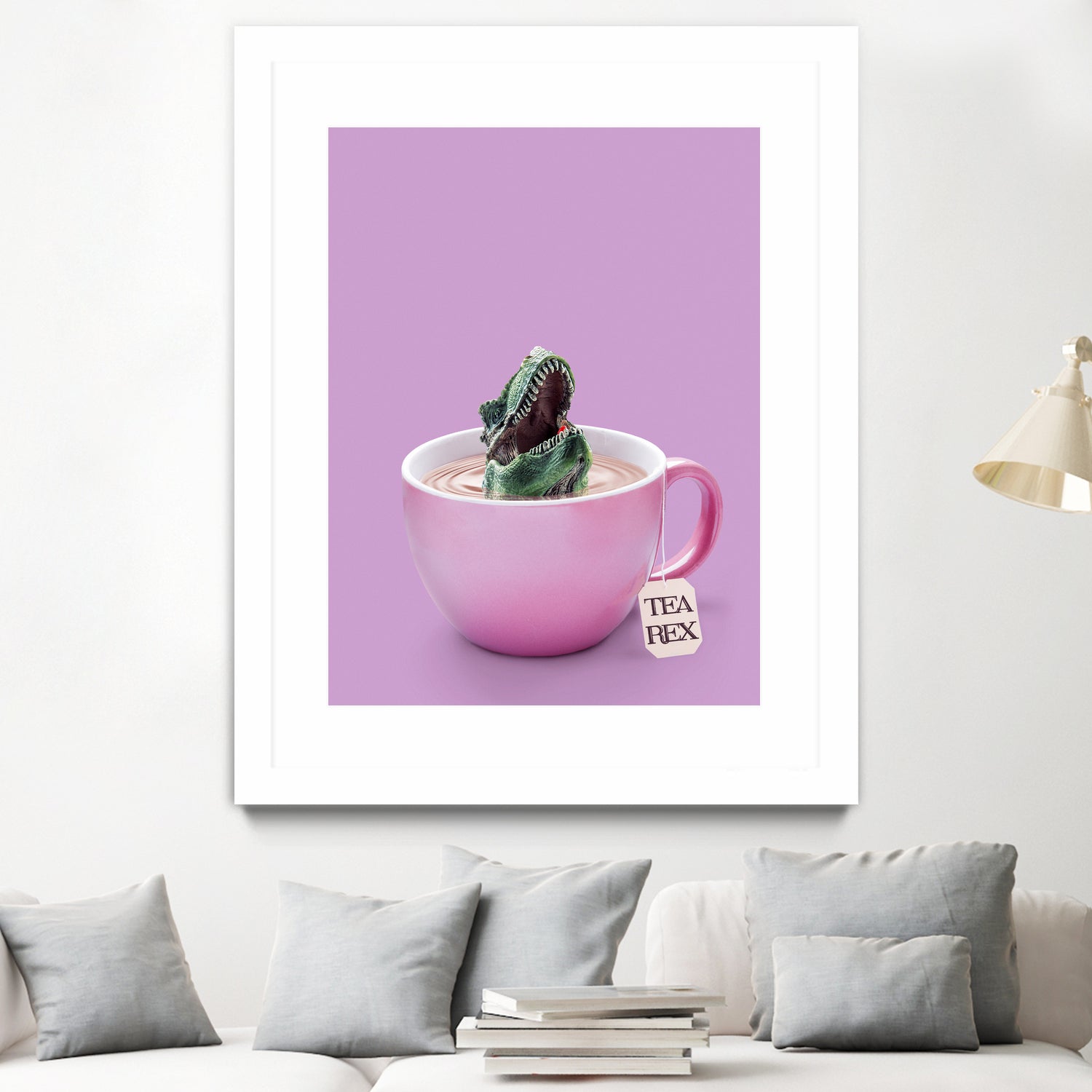 TEA-REX by Jonas Loose on GIANT ART - pink photo manipulation