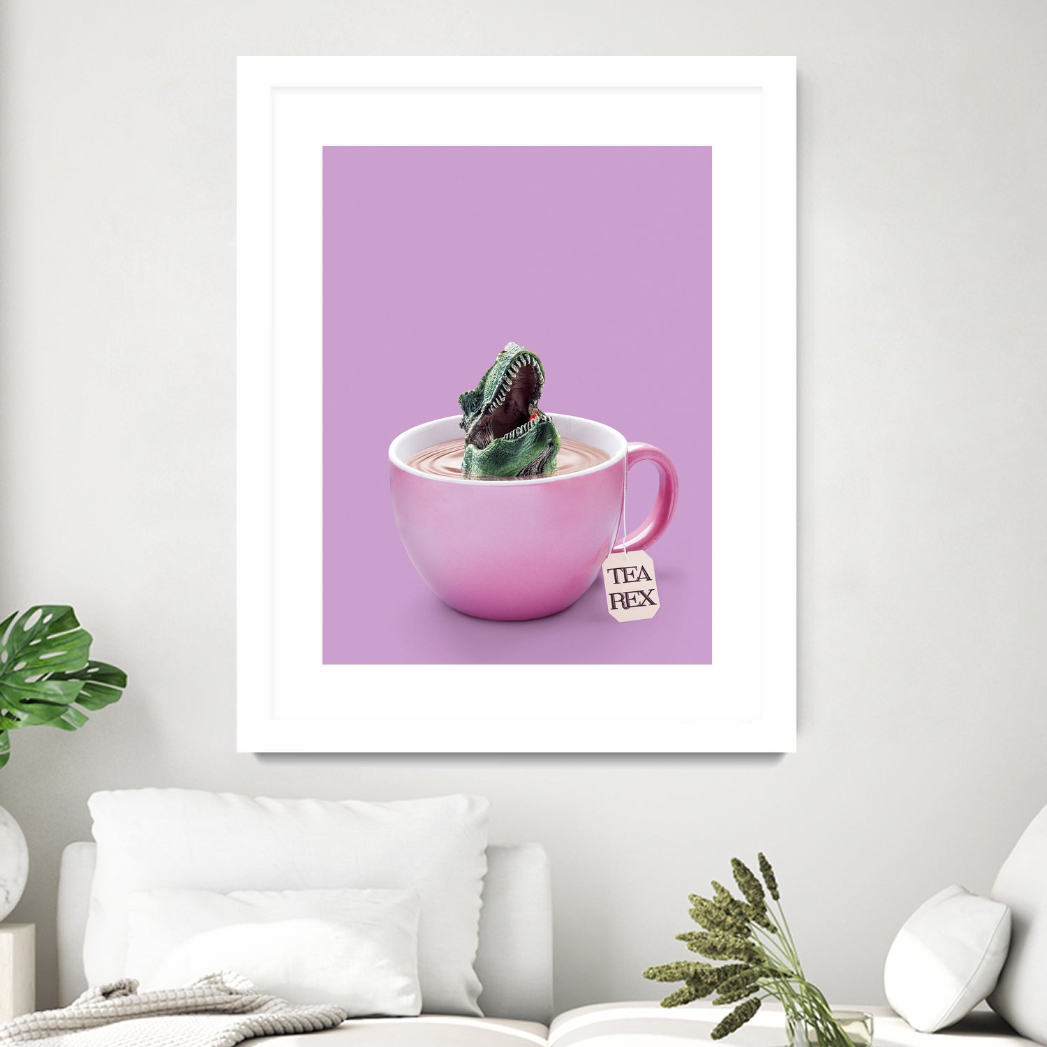 TEA-REX by Jonas Loose on GIANT ART - pink photo manipulation