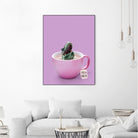 TEA-REX by Jonas Loose on GIANT ART - pink photo manipulation