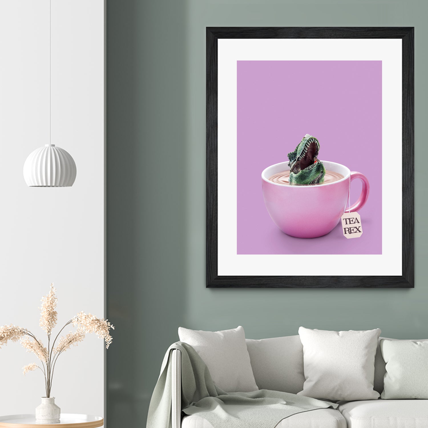 TEA-REX by Jonas Loose on GIANT ART - pink photo manipulation