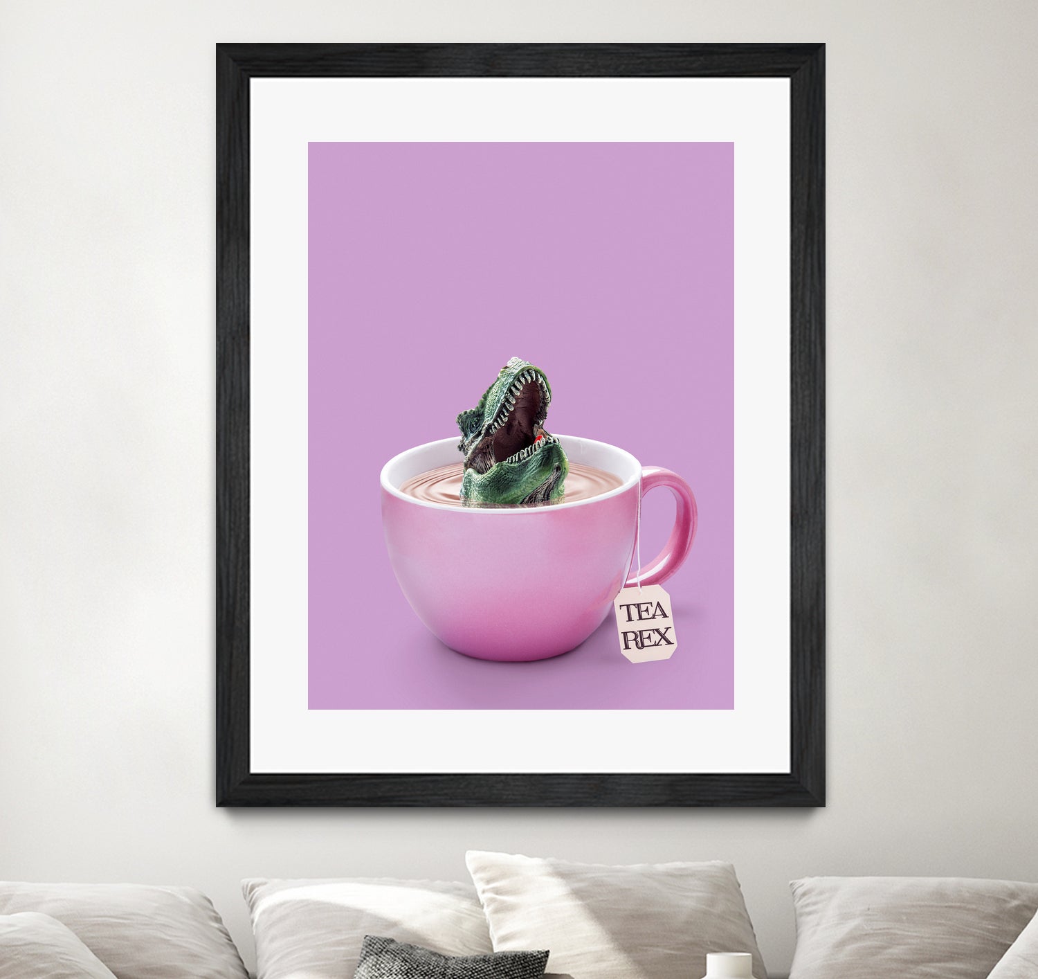 TEA-REX by Jonas Loose on GIANT ART - pink photo manipulation