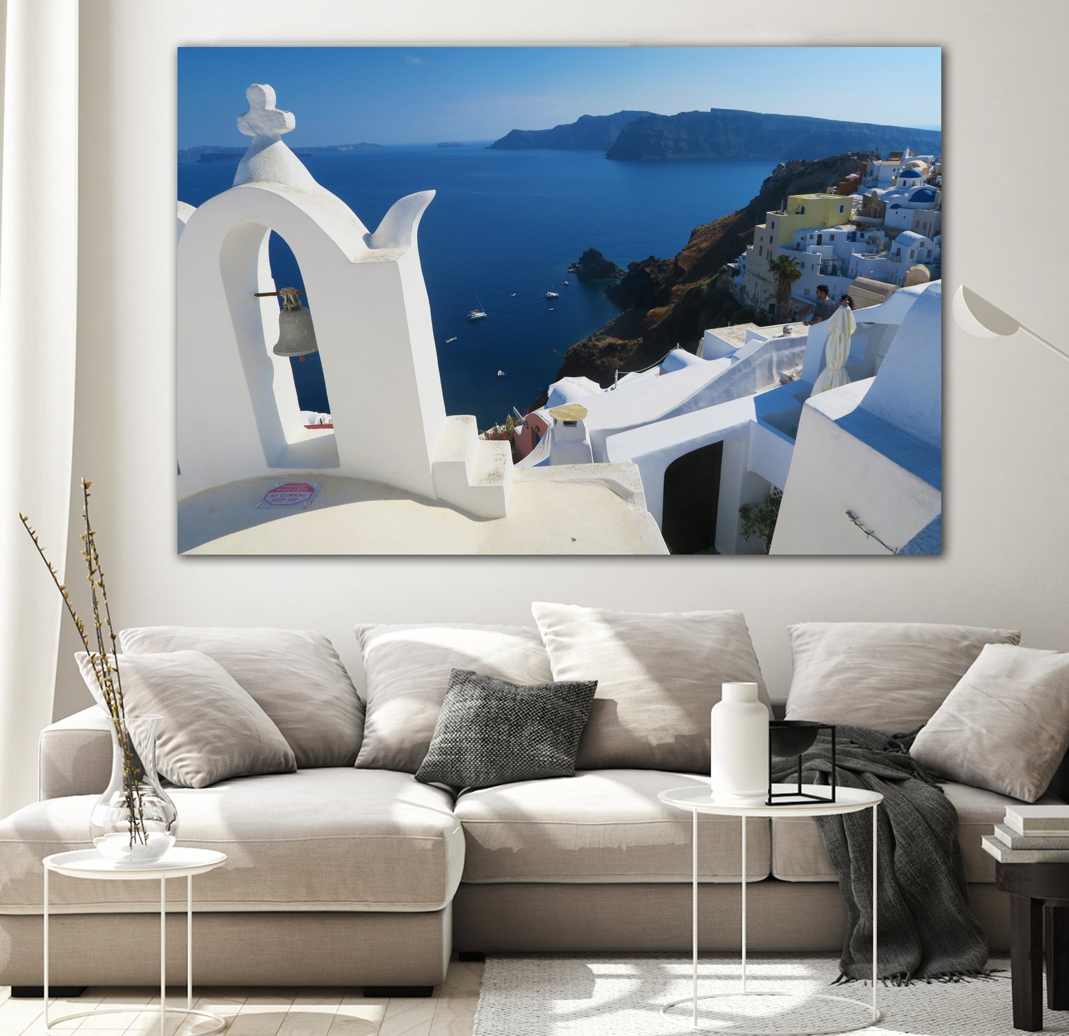 Oia Santorini v by Haris Kavalla on GIANT ART - blue photo manipulation