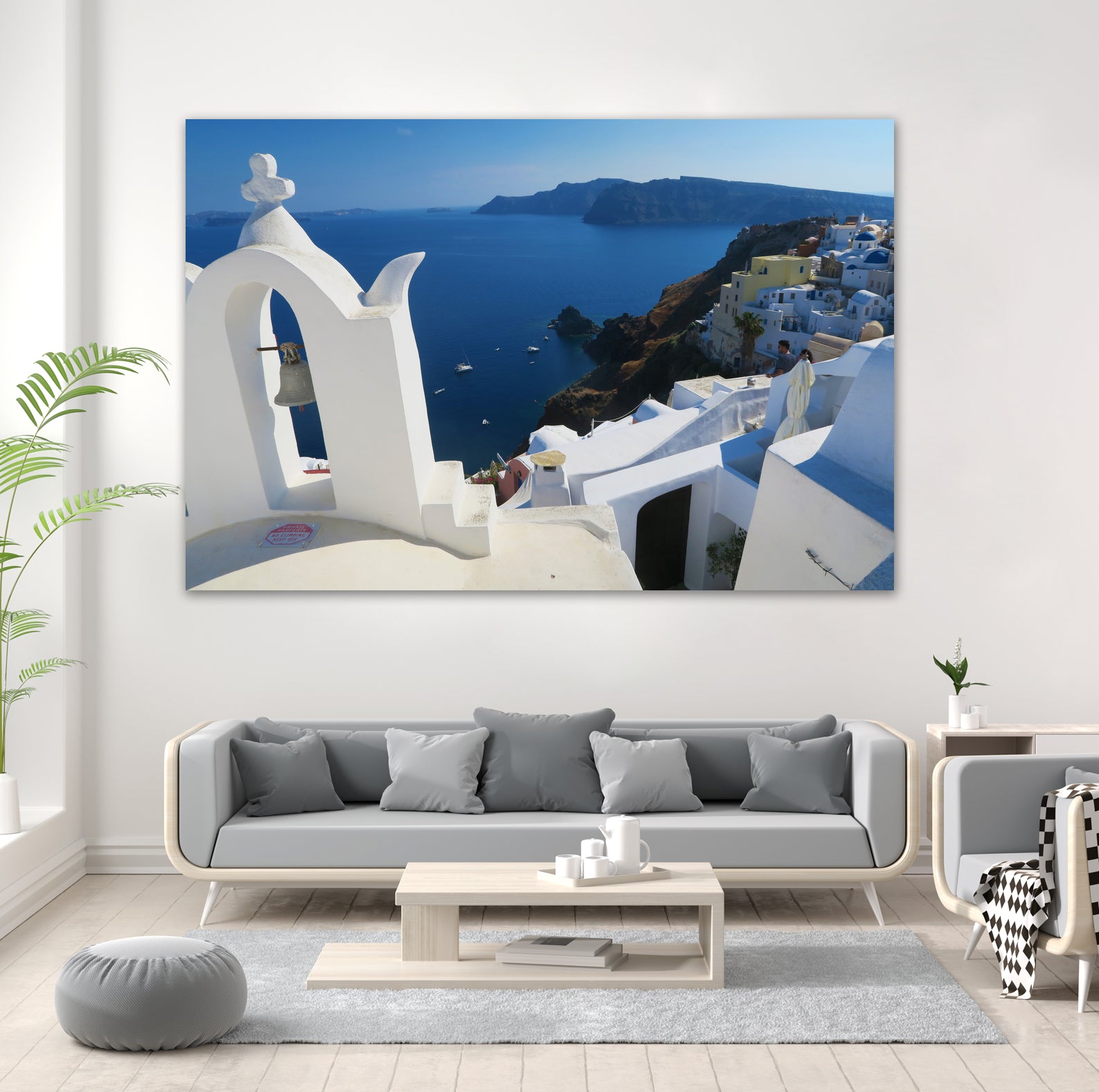 Oia Santorini v by Haris Kavalla on GIANT ART - blue photo manipulation