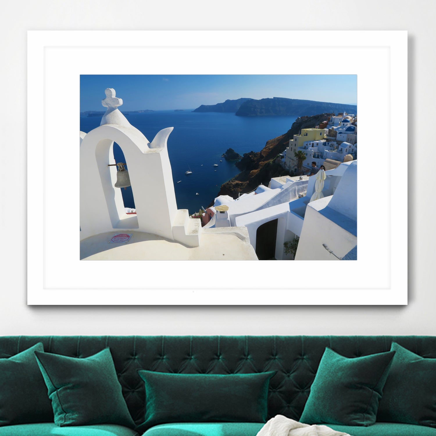 Oia Santorini v by Haris Kavalla on GIANT ART - blue photo manipulation