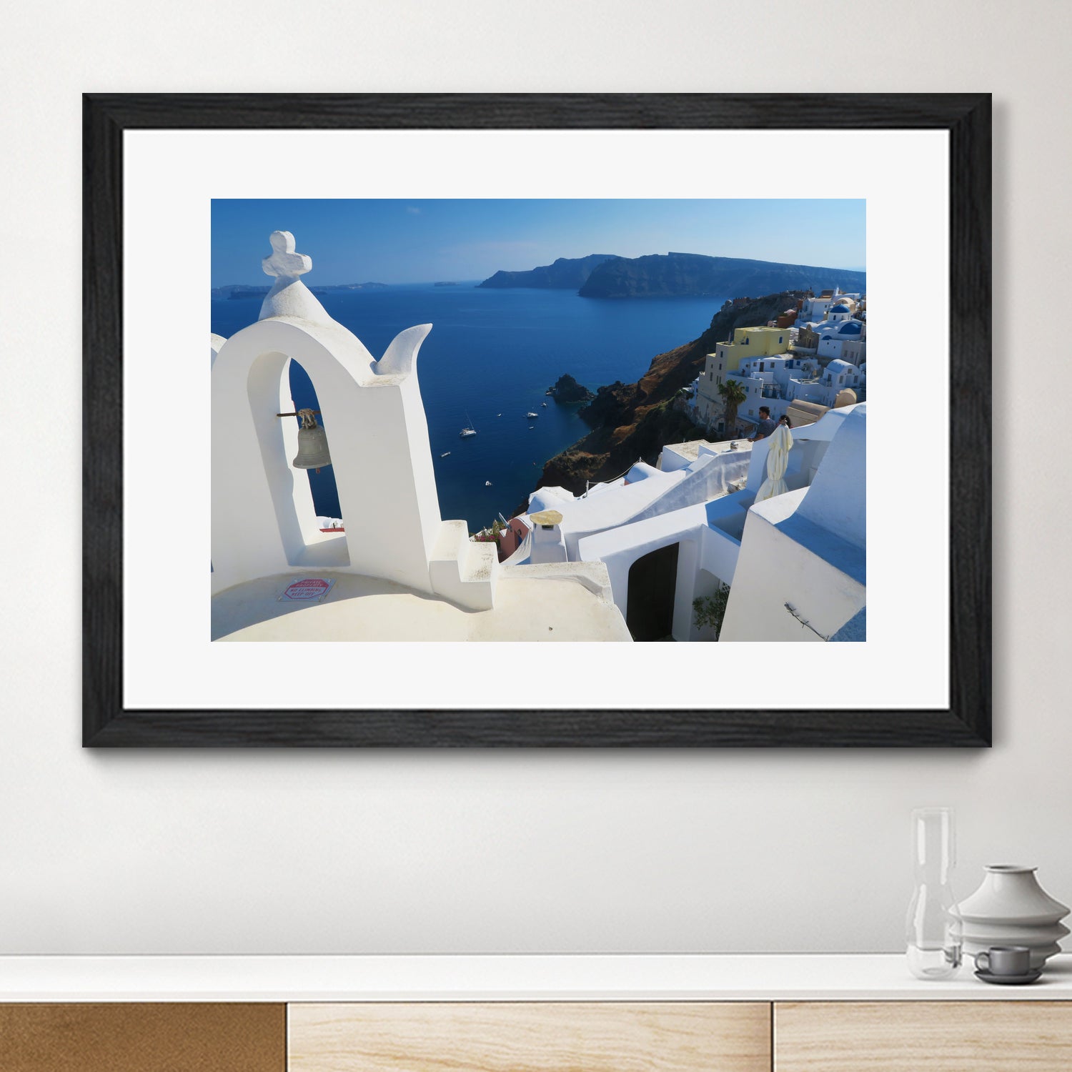 Oia Santorini v by Haris Kavalla on GIANT ART - blue photo manipulation