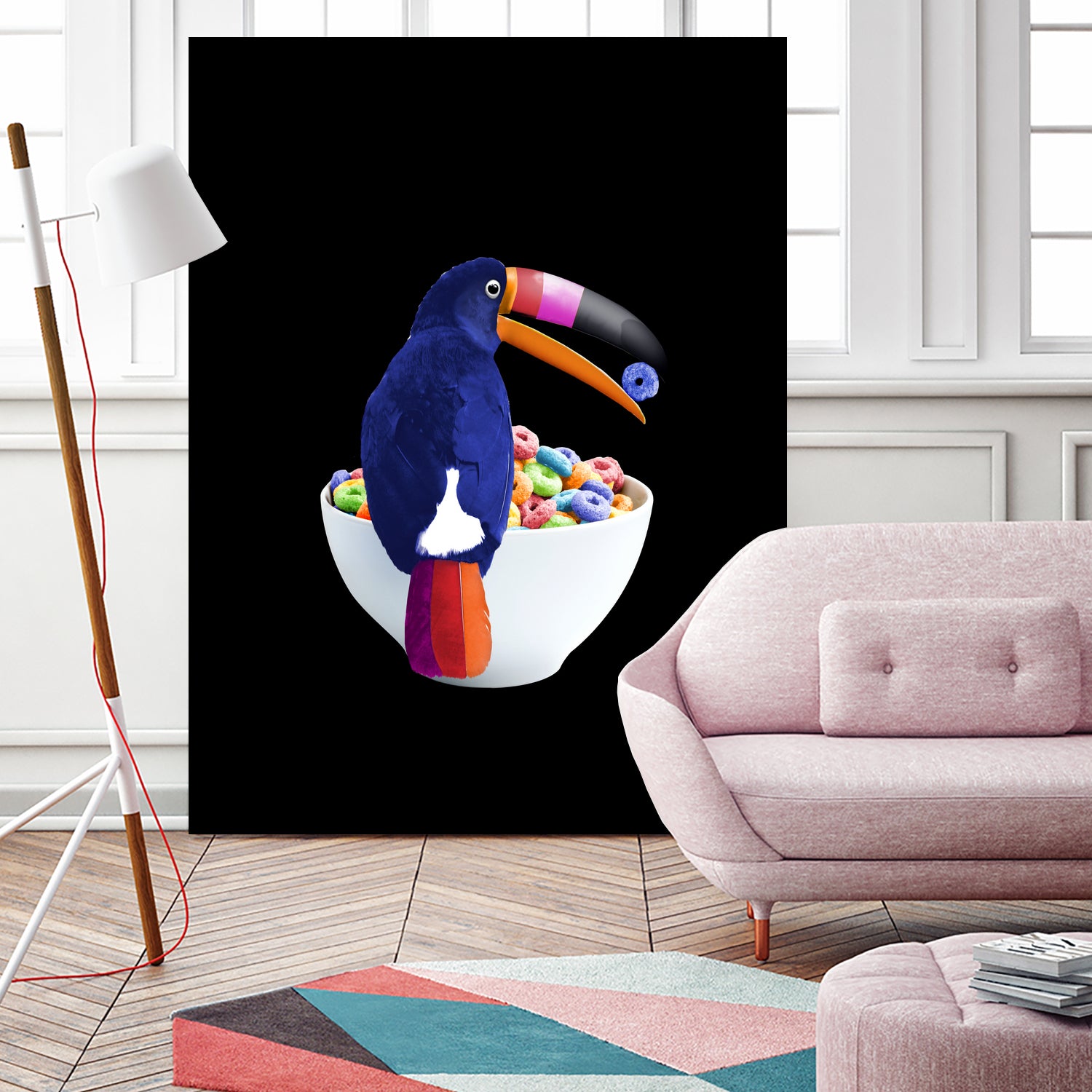 CEREAL TOUCAN by Jonas Loose on GIANT ART - green 3d art