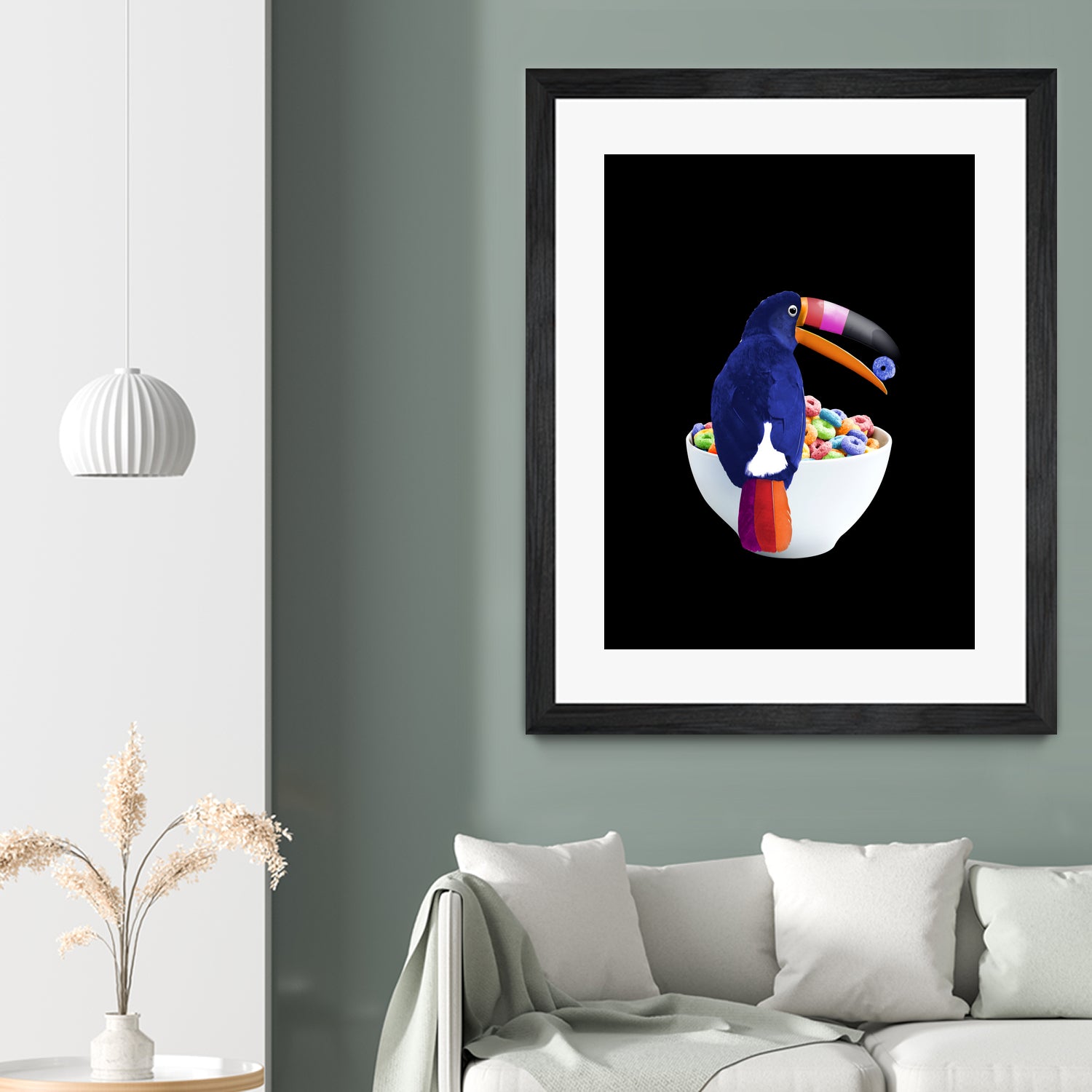 CEREAL TOUCAN by Jonas Loose on GIANT ART - green 3d art