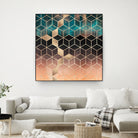 Ombre Dream Cubes by Elisabeth Fredriksson on GIANT ART - orange digital painting