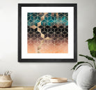 Ombre Dream Cubes by Elisabeth Fredriksson on GIANT ART - orange digital painting