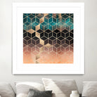 Ombre Dream Cubes by Elisabeth Fredriksson on GIANT ART - orange digital painting