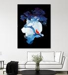 The last apple tree by Robert Farkas on GIANT ART - blue digital painting