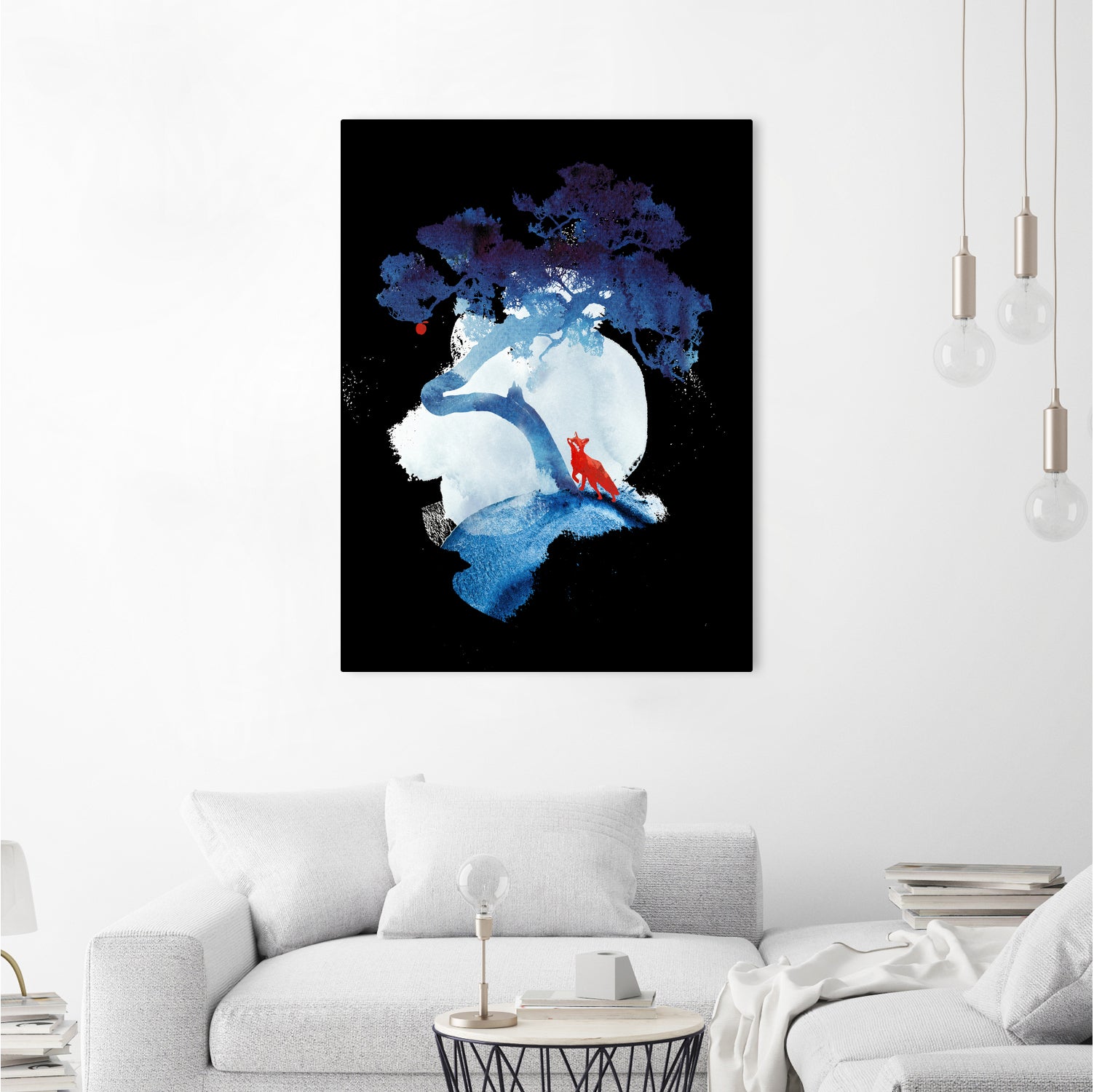 The last apple tree by Robert Farkas on GIANT ART - blue digital painting