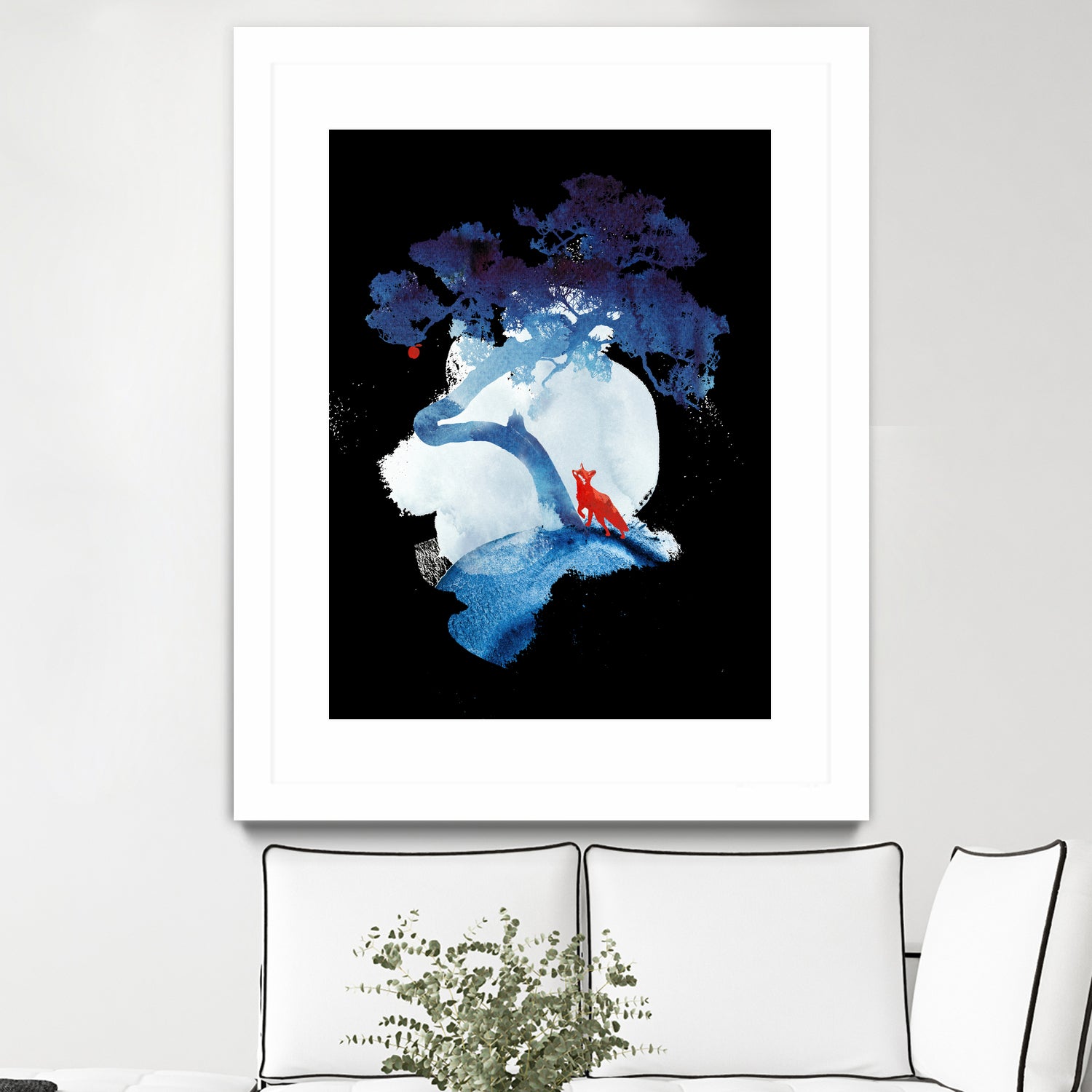 The last apple tree by Robert Farkas on GIANT ART - blue digital painting