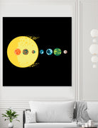 Trappist System by Alessandra Gagliano on GIANT ART - blue vector illustration