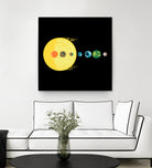 Trappist System by Alessandra Gagliano on GIANT ART - blue vector illustration