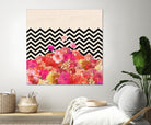 Chevron Flora II by Bianca Green on GIANT ART - red photo illustration