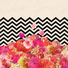 Chevron Flora II by Bianca Green on GIANT ART - red photo illustration