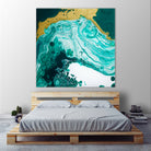 Emerald Coast by L. Renee Jones on GIANT ART - green mixed media