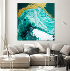 Emerald Coast by L. Renee Jones on GIANT ART - green mixed media