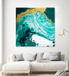 Emerald Coast by L. Renee Jones on GIANT ART - green mixed media