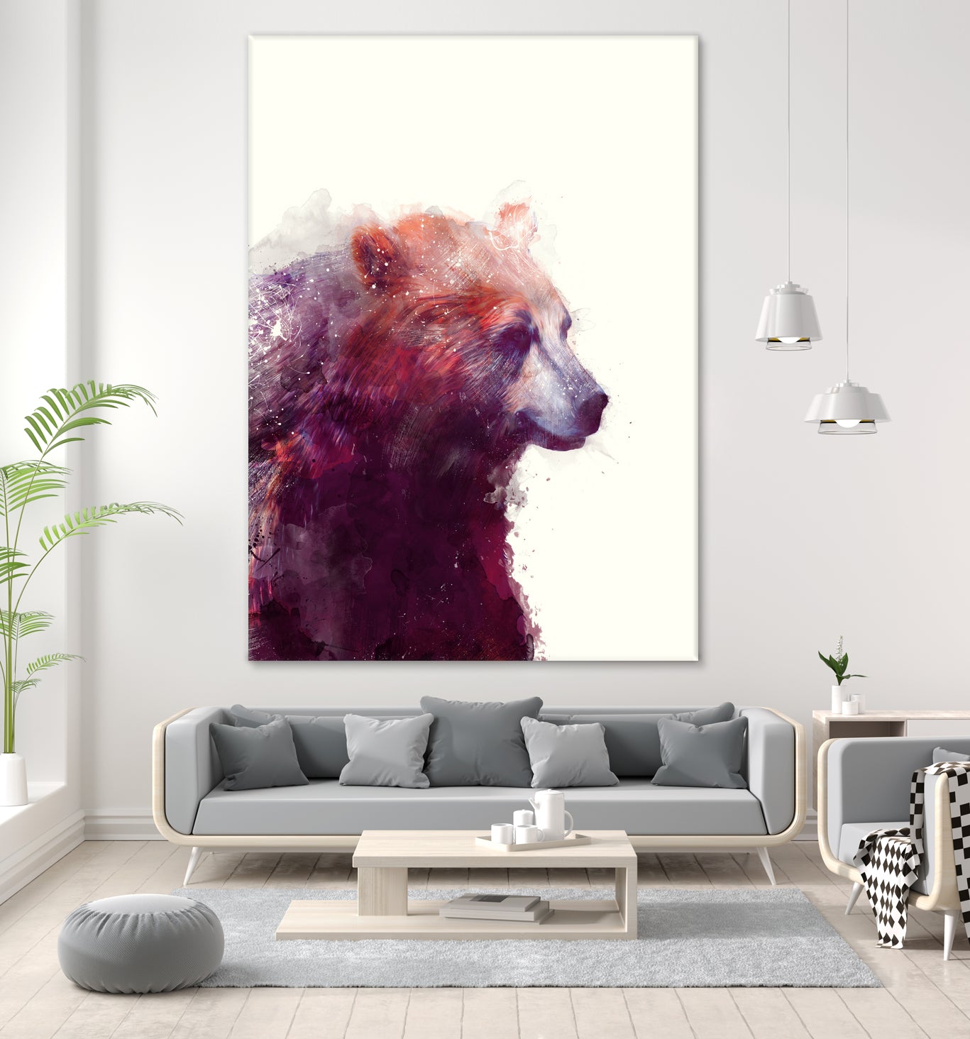 Bear Calm by Amy Hamilton on GIANT ART - mixed media