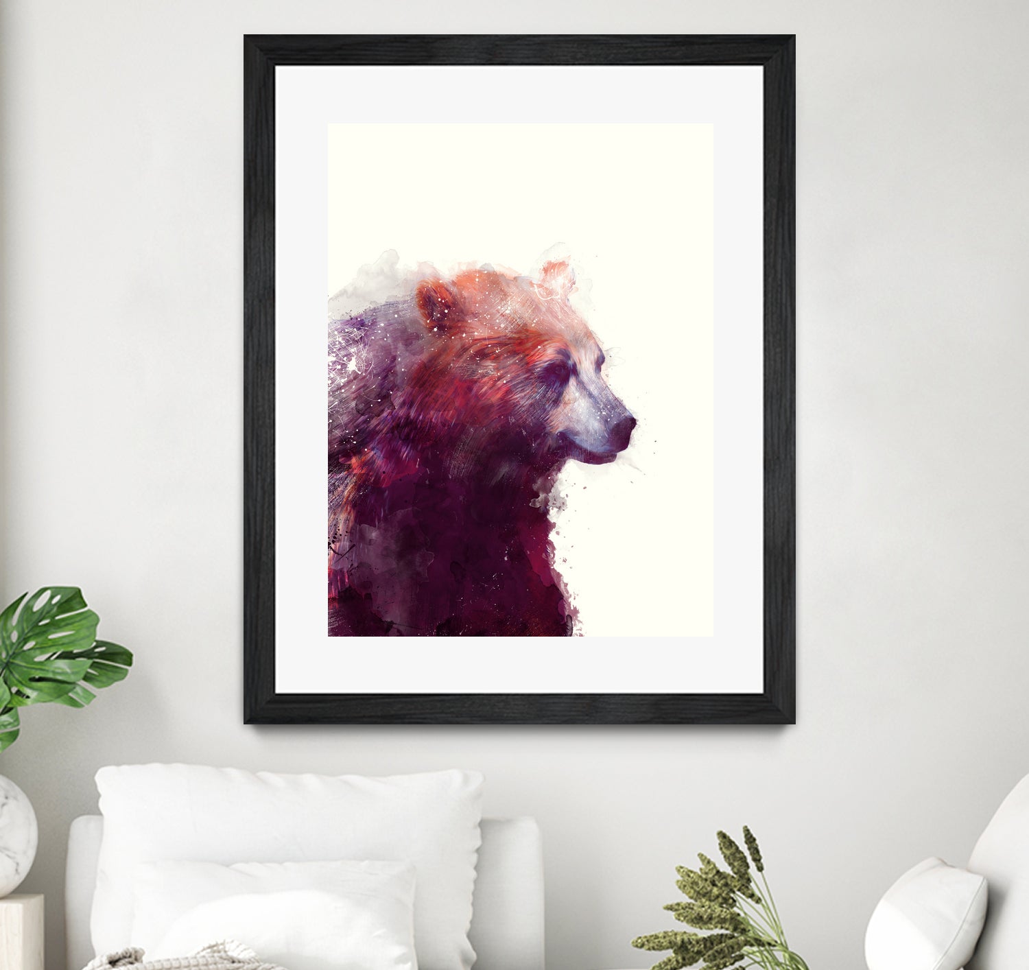 Bear Calm by Amy Hamilton on GIANT ART - mixed media