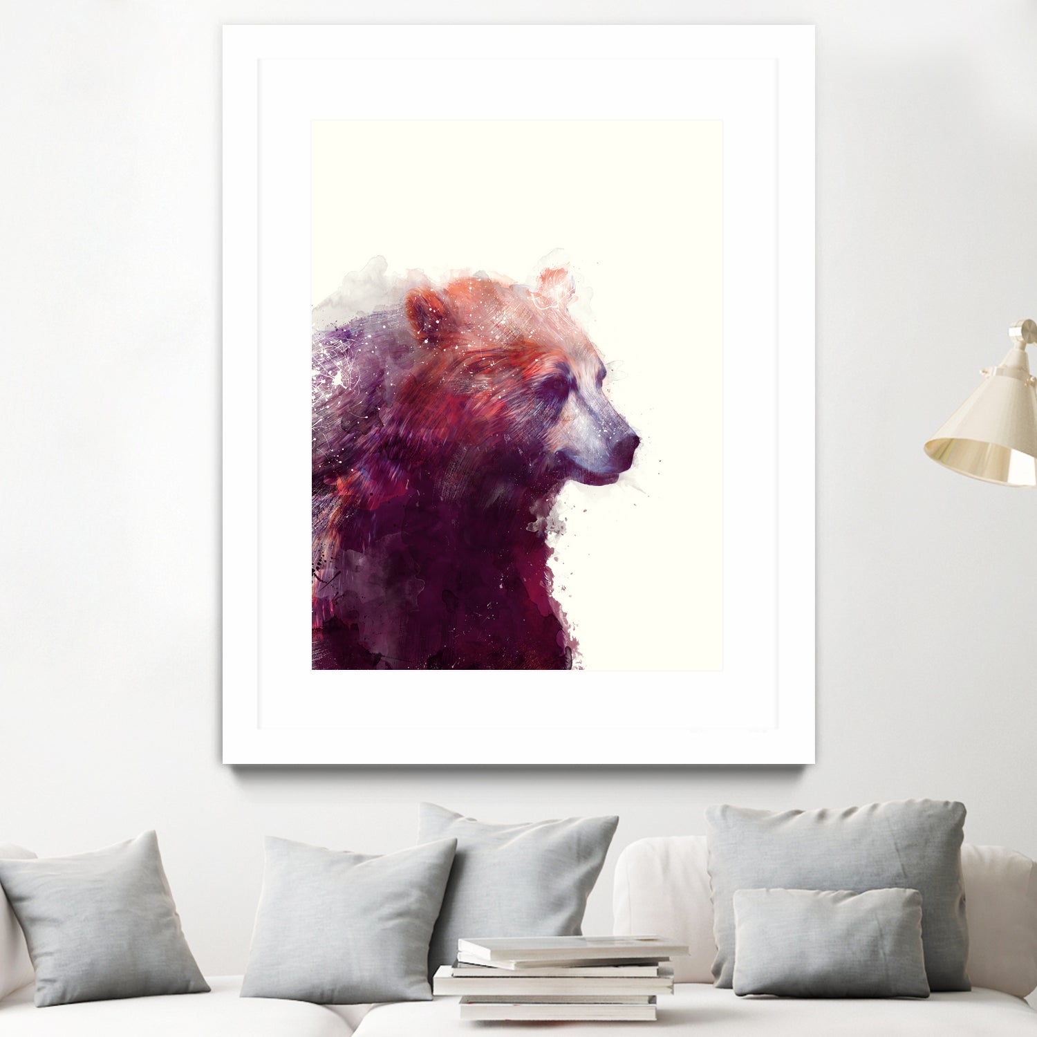 Bear Calm by Amy Hamilton on GIANT ART - mixed media