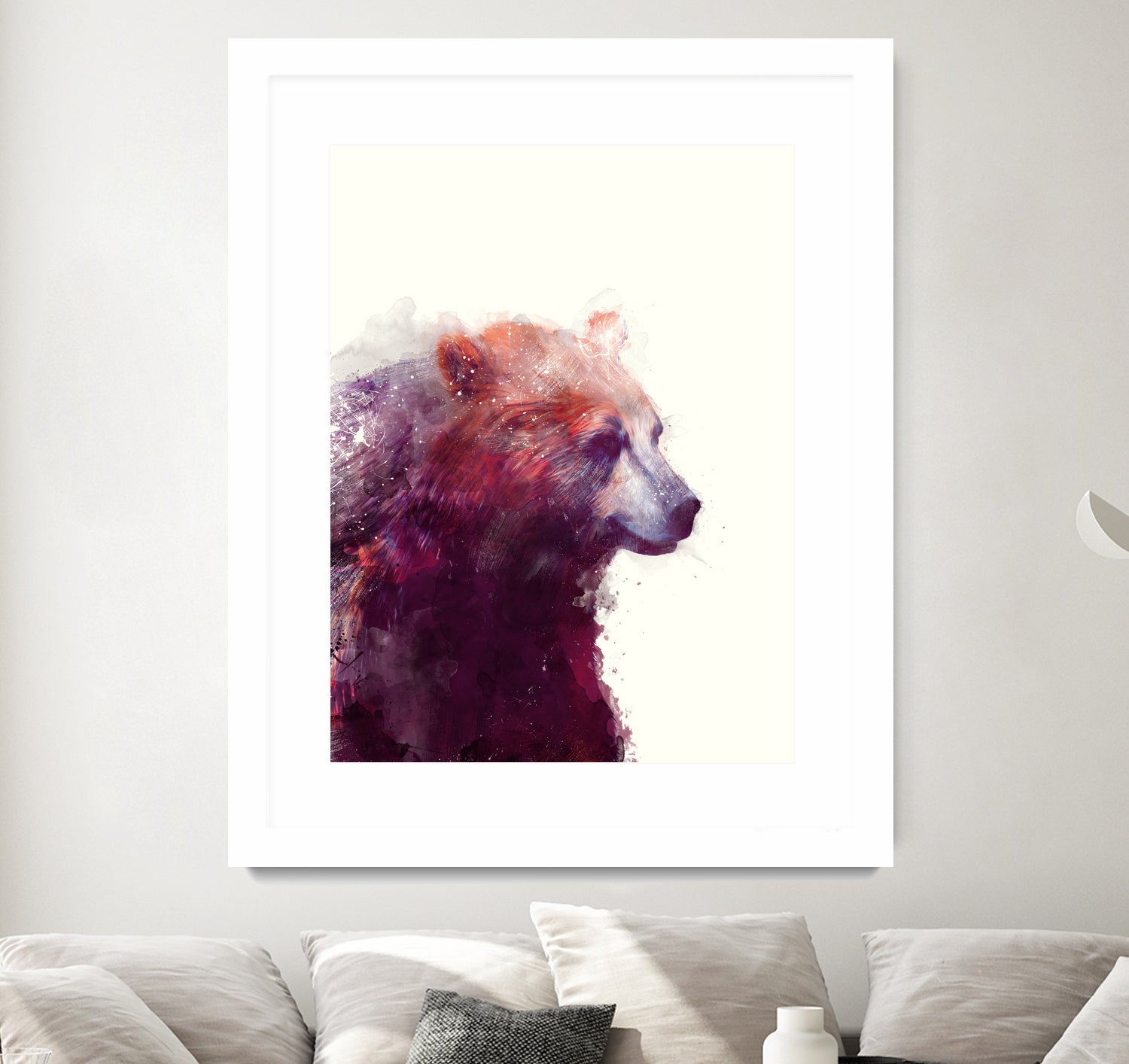 Bear Calm by Amy Hamilton on GIANT ART - mixed media