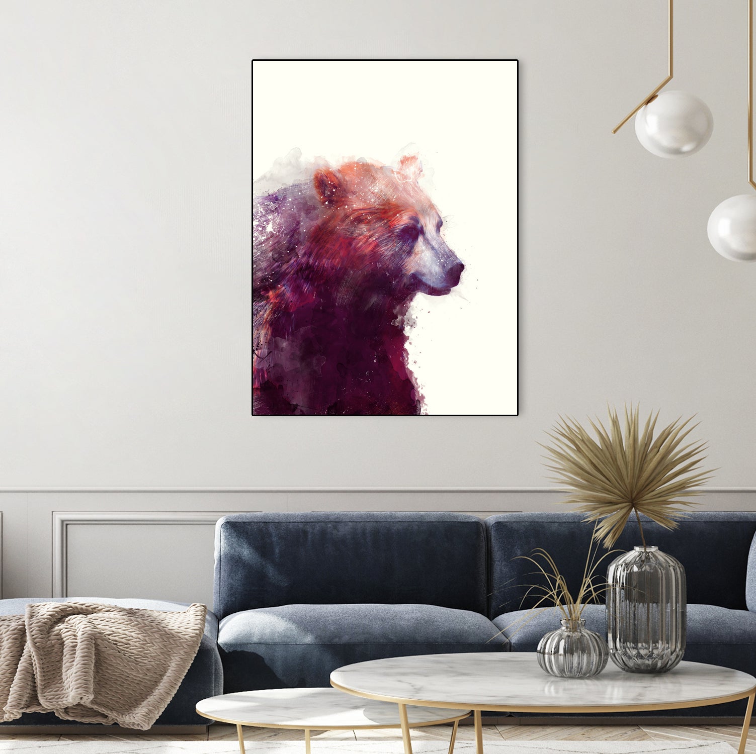 Bear Calm by Amy Hamilton on GIANT ART - mixed media