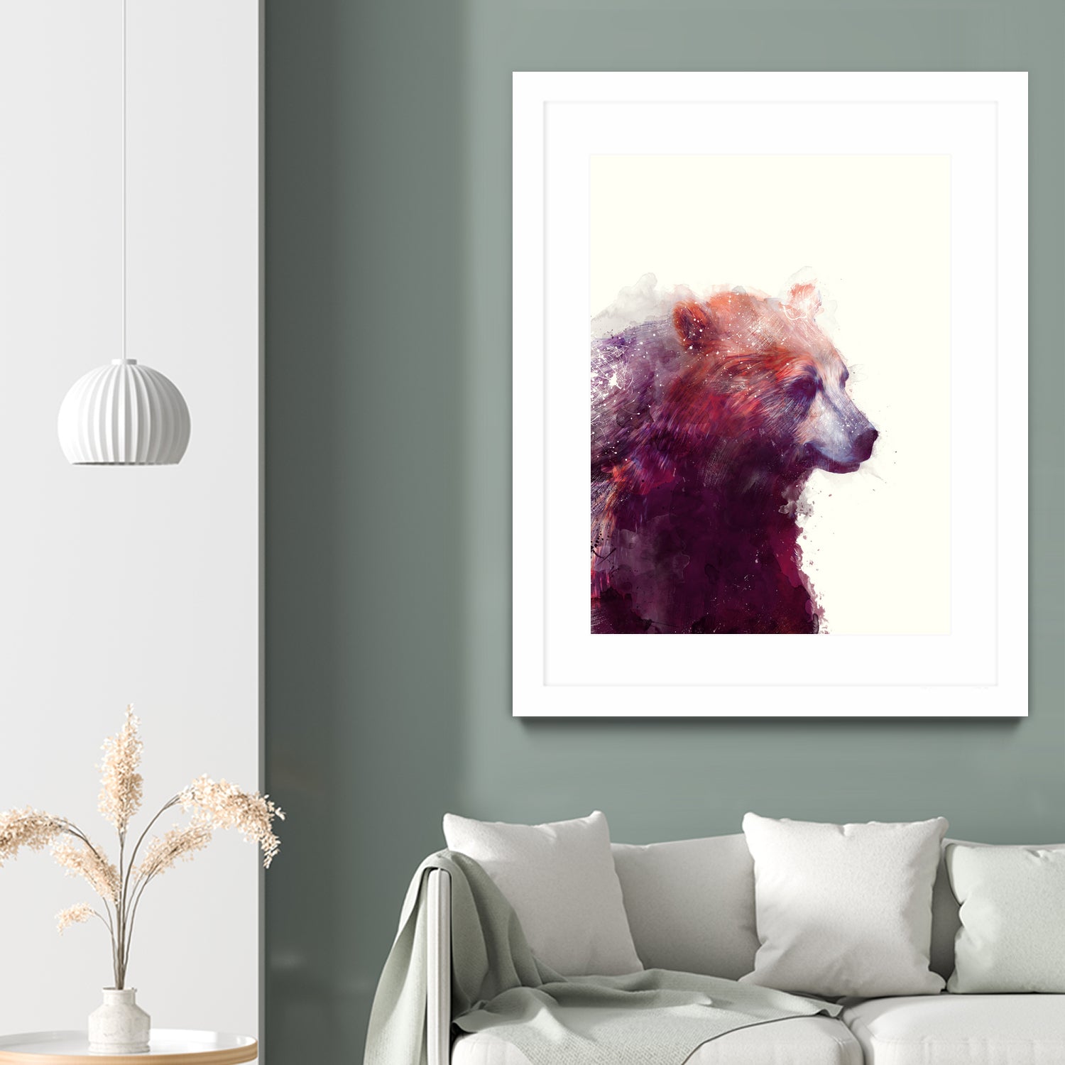 Bear Calm by Amy Hamilton on GIANT ART - mixed media