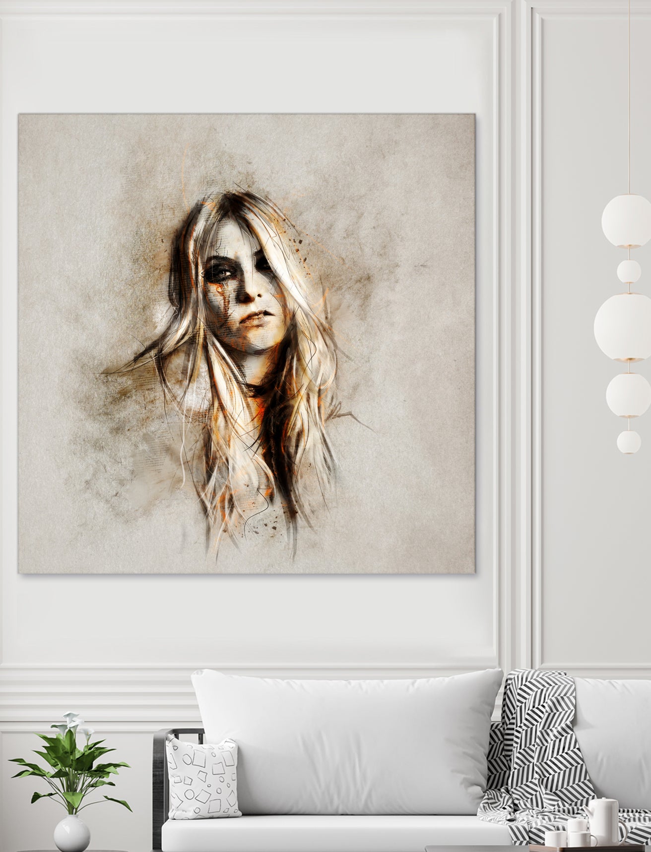 Taylor Momsen by Claudio Tosi on GIANT ART - orange digital painting