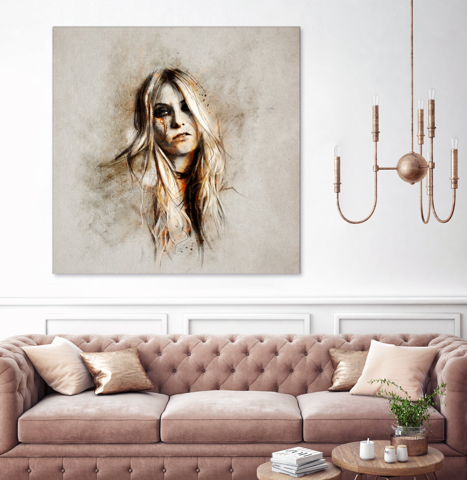 Taylor Momsen by Claudio Tosi on GIANT ART - orange digital painting