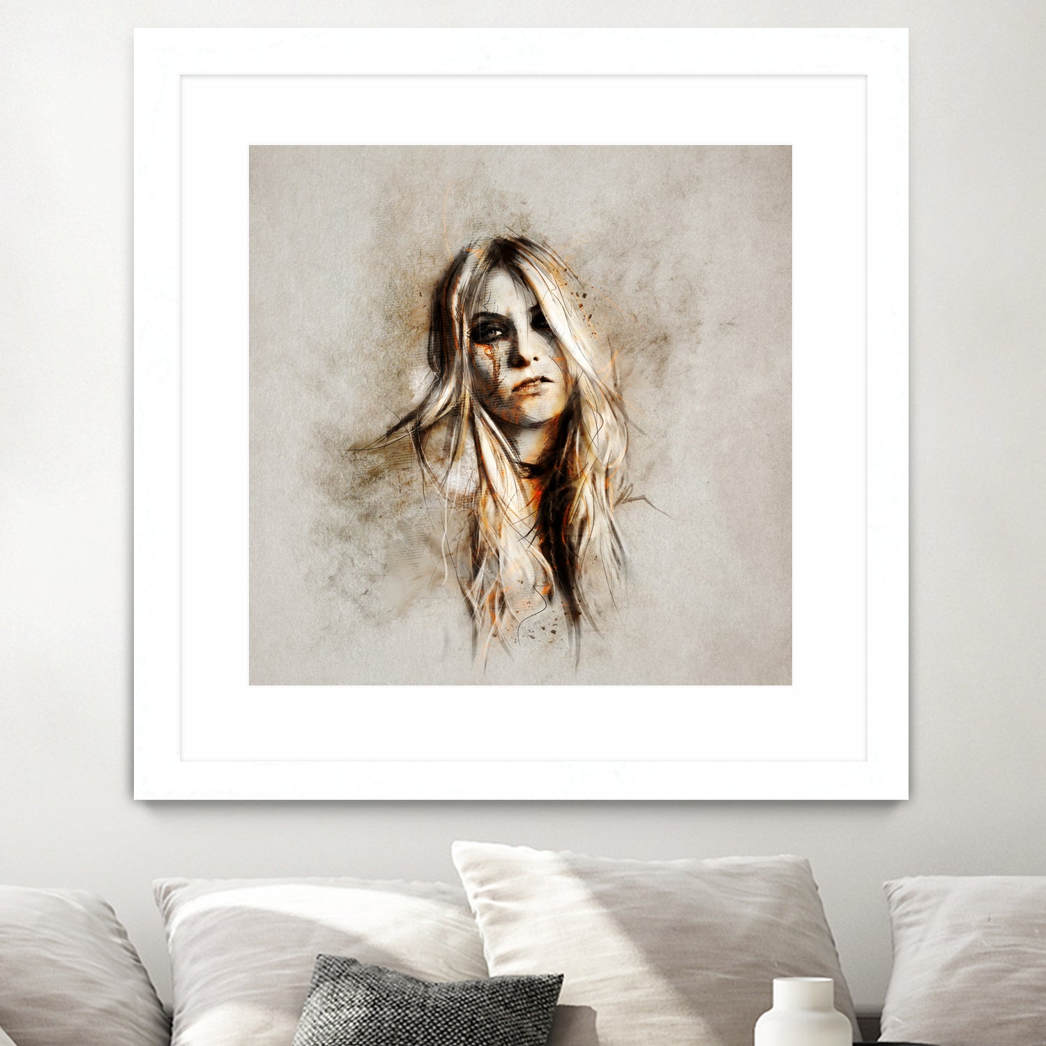 Taylor Momsen by Claudio Tosi on GIANT ART - orange digital painting