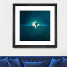 Astronaut Billards by Romina Lutz on GIANT ART - green digital painting