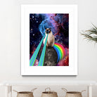 SIAMESE LASER CAT by Gloria Sánchez on GIANT ART - blue photo illustration