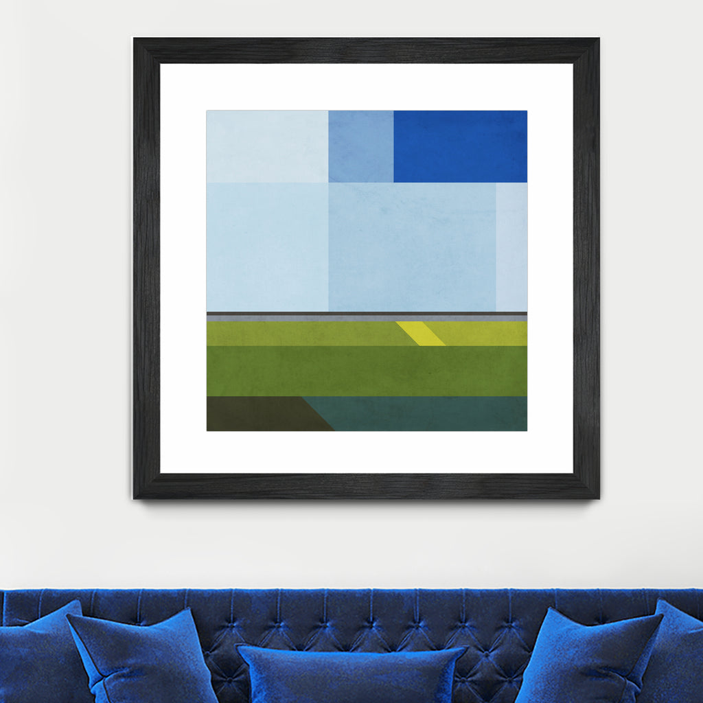 Landscape 05 by Issac Mangold on GIANT ART - blue digital painting