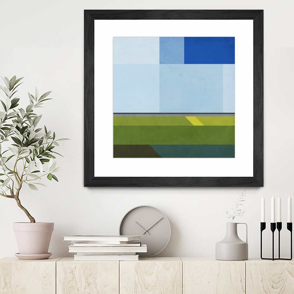 Landscape 05 by Issac Mangold on GIANT ART - blue digital painting