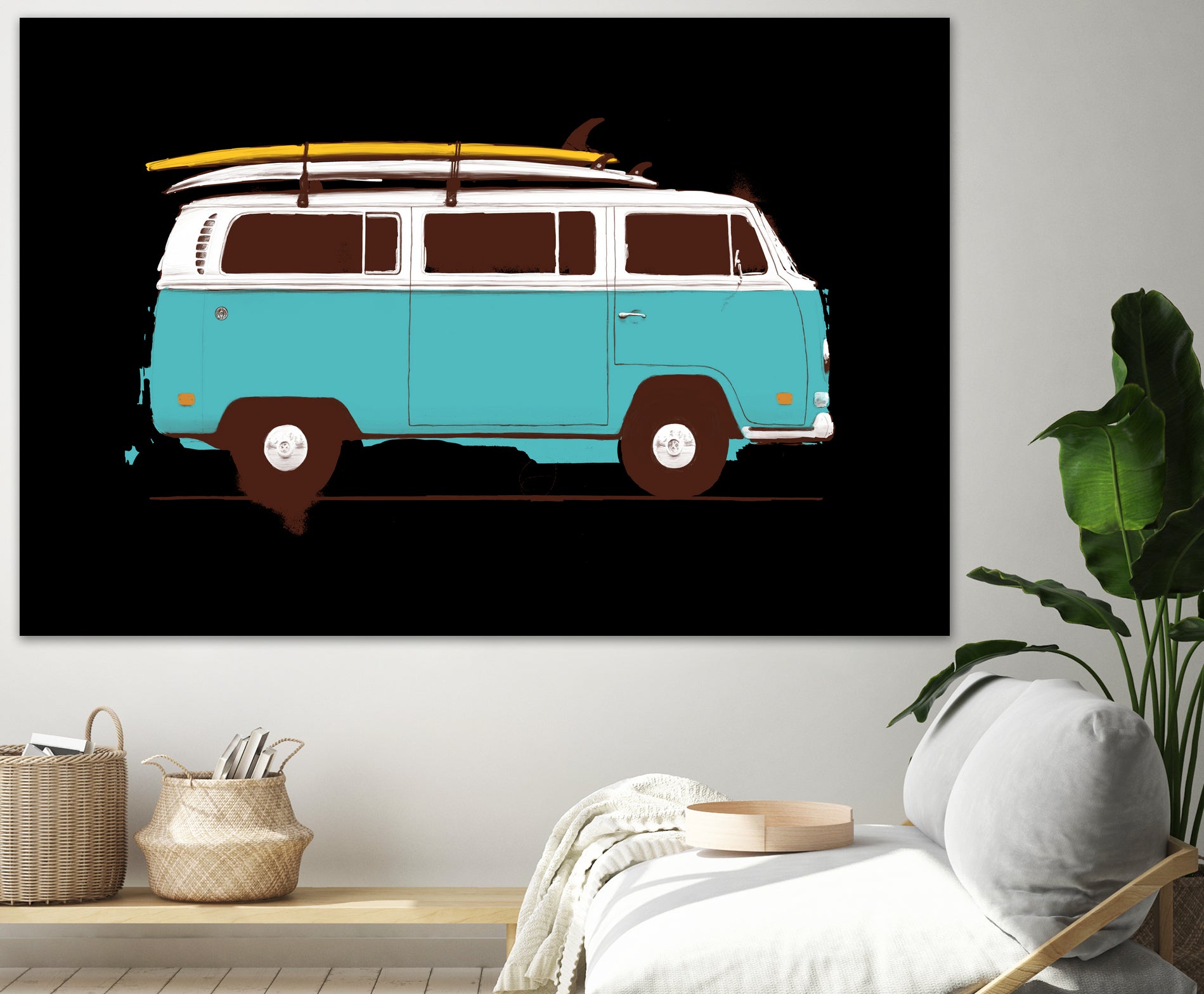 Blue Van by Florent Bodart on GIANT ART - blue digital drawing